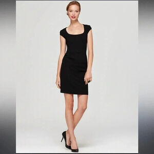 NWT Tegan Size 6 Structured Jersey Cap Sleeve Perfect LBD
